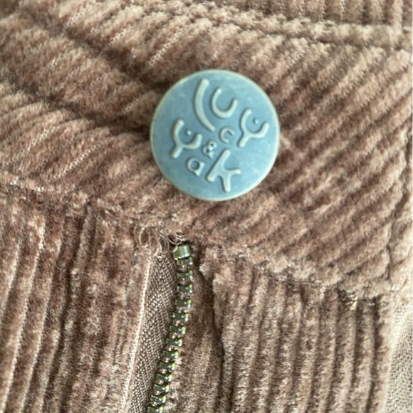 Lucy & Yak Ziggy Flared Leg Corduroy Trousers, Brown , Flower Power,size 16-18 - Picture 8 of 12